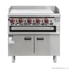 Gasmax GGS-36 gas griddle and toaster with cabinet, stainless steel body, 915mm wide, 75MJ/h – front view, Australia