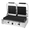 Apuro Bistro Double Ribbed Contact Grill - 2.9kW | Heavy-Duty | Commercial Grill