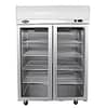 Atosa YCF9402 Double Glass Door Refrigerator with 900L Capacity, Stainless Steel, Embraco Compressor