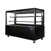 Atosa WDG186F 1800mm black cake display fridge with LED lighting
