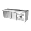 Airex AXR.SW.2450 sandwich prep bench 3 door 2450mm with refrigerated service well