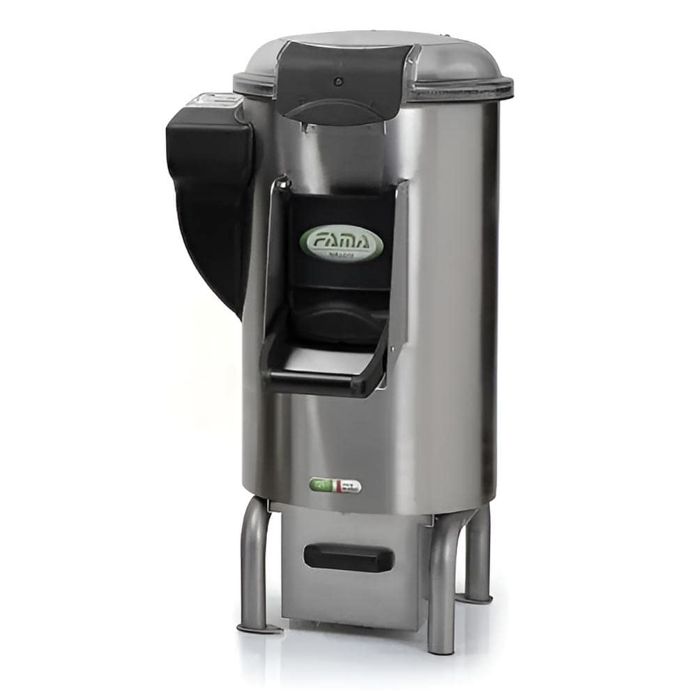 Brice FAMFPC mussel washer with 18 kg capacity, 650 W motor, stainless steel, Italy made – front view, Australia