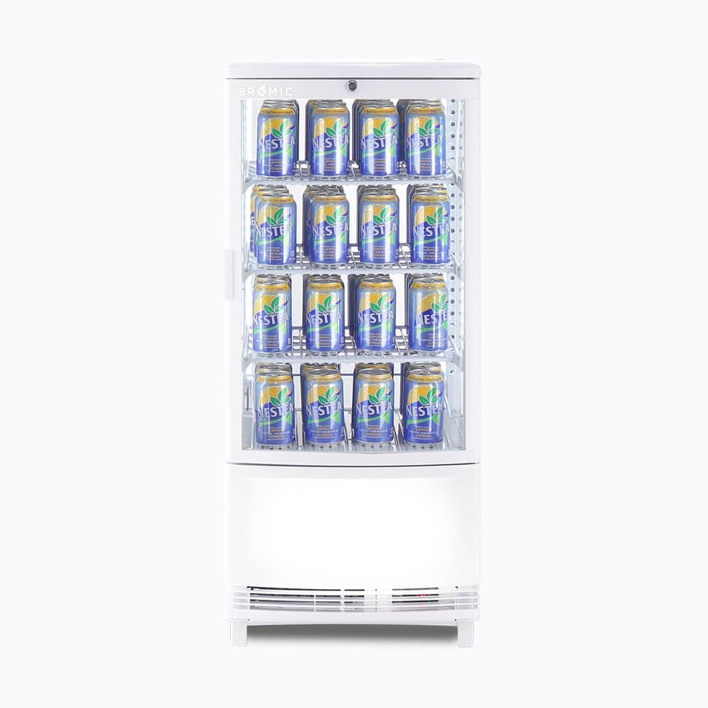 Bromic 80L Countertop Display Fridge - White