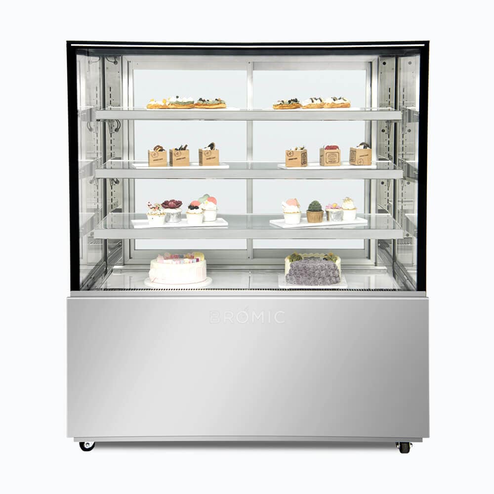 Bromic 4 tier chilled food/cake display 1200mm-FD4T1200C-NR