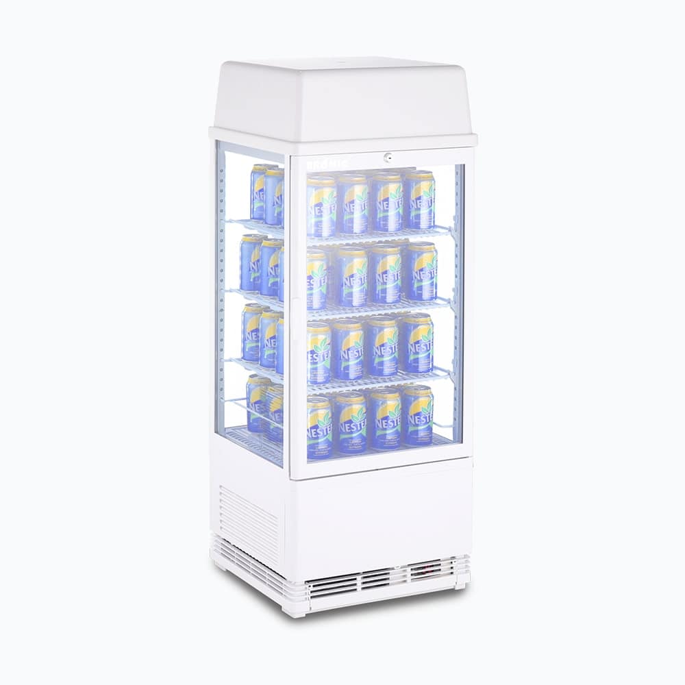 Bromic 78L Countertop Display Fridge - Flat Glass, Super-Efficient CT0080G4LW-NR - Image 2