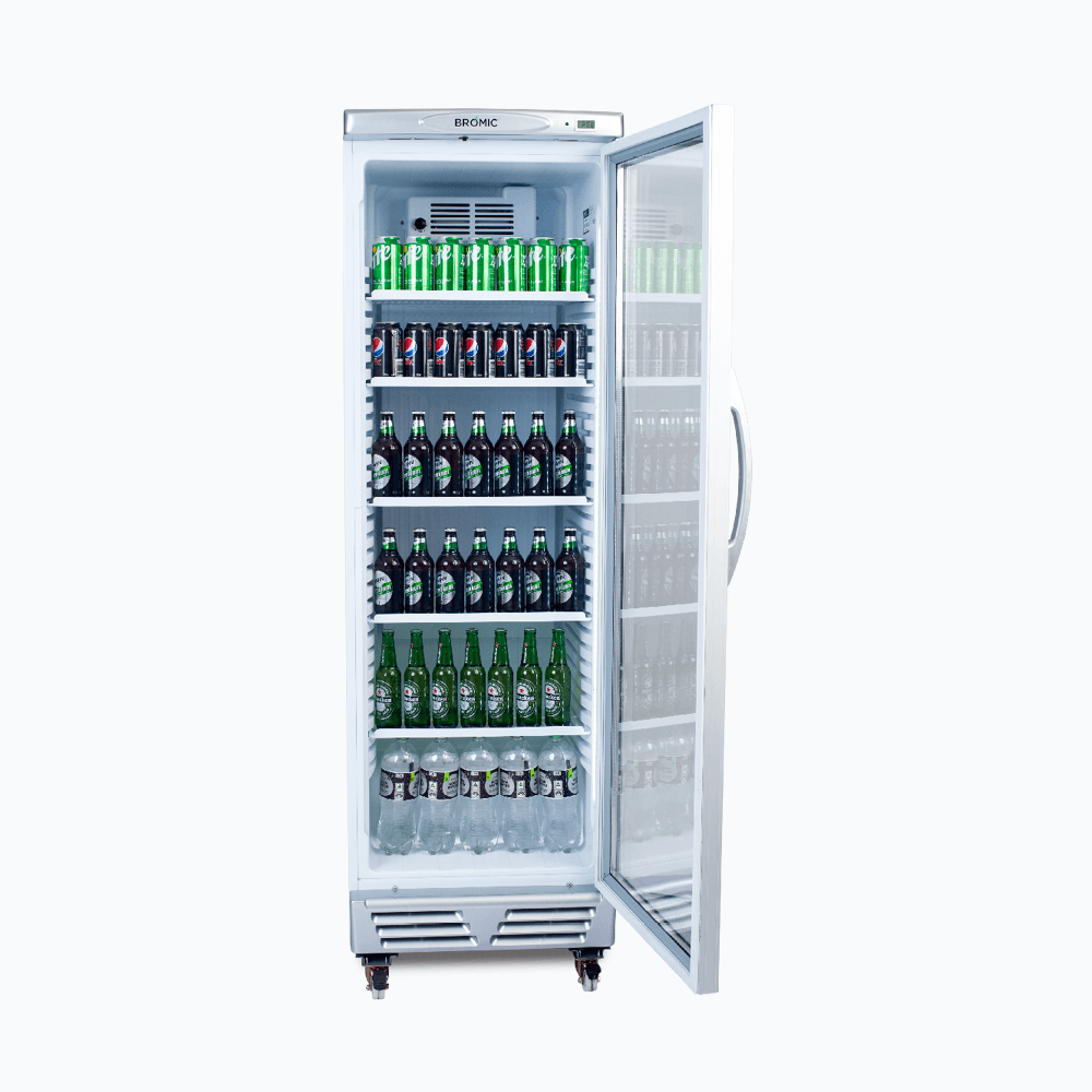 Bromic GM0374-NR Upright Display Fridge | 372L Glass Door - Image 4