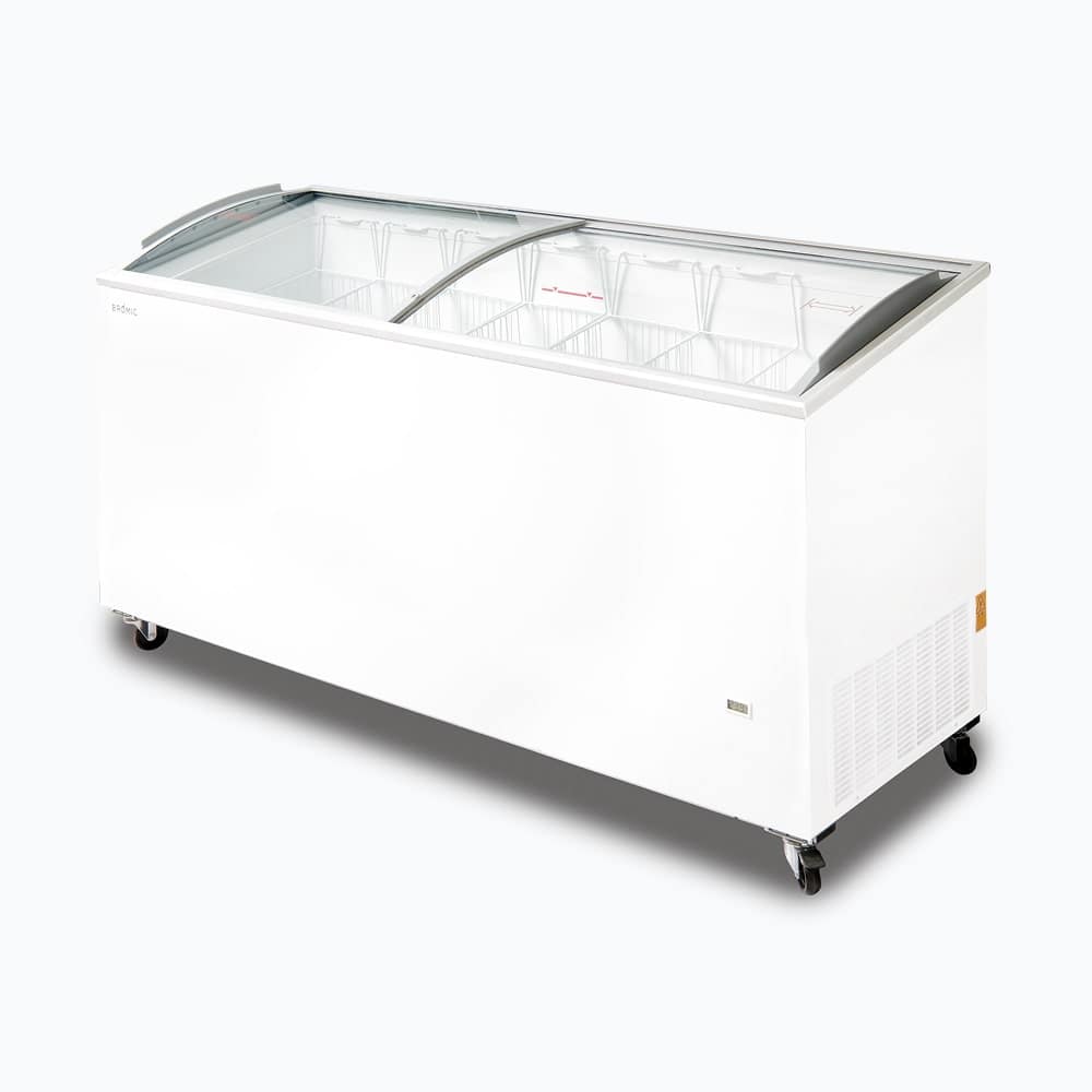 Bromic CF0600ATCG-NR 555L Curved Glass Top Chest Freezer – 6ft Display Model - Image 7