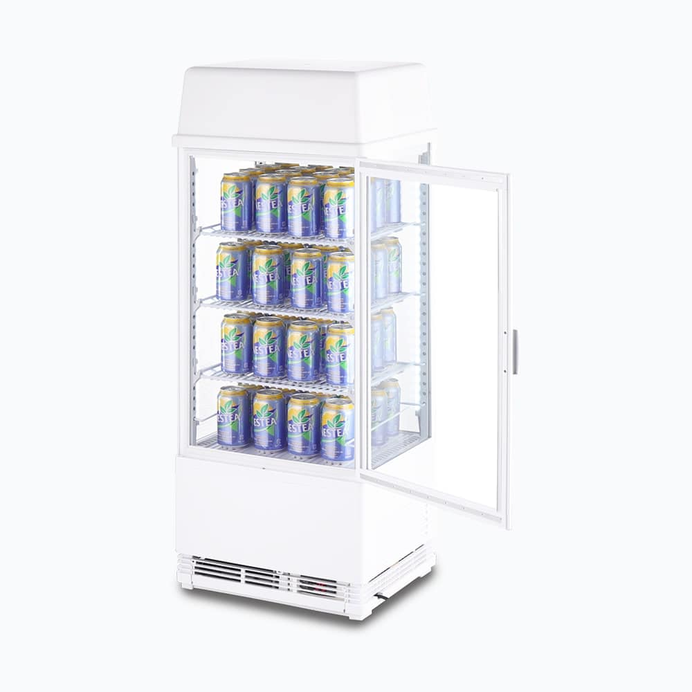 Bromic 78L Countertop Display Fridge - Flat Glass, Super-Efficient CT0080G4LW-NR - Image 4