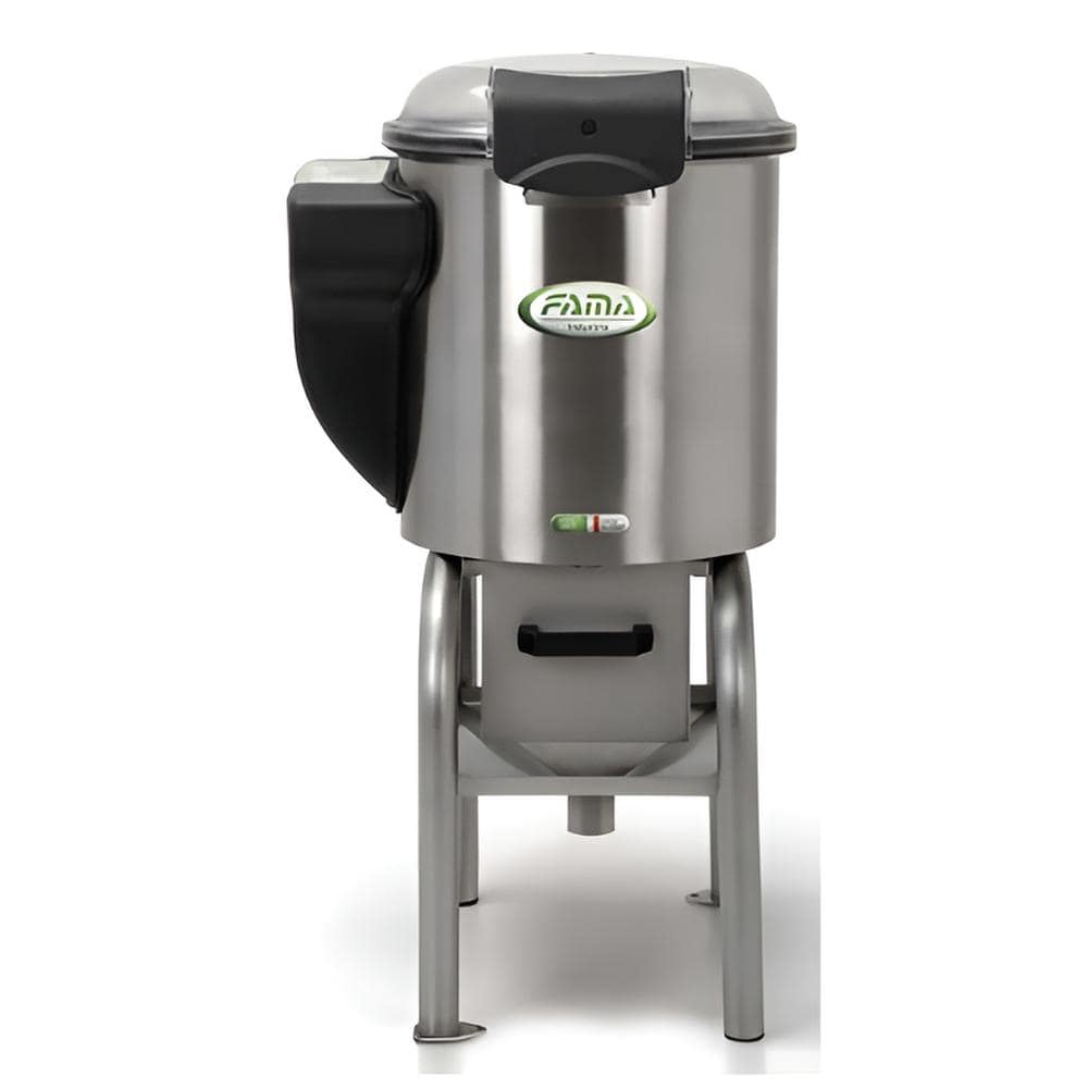 Brice FAMFP108 potato peeler with 5 kg bowl, 370 W motor, stainless steel, high stand floor mounted – front view, Australia