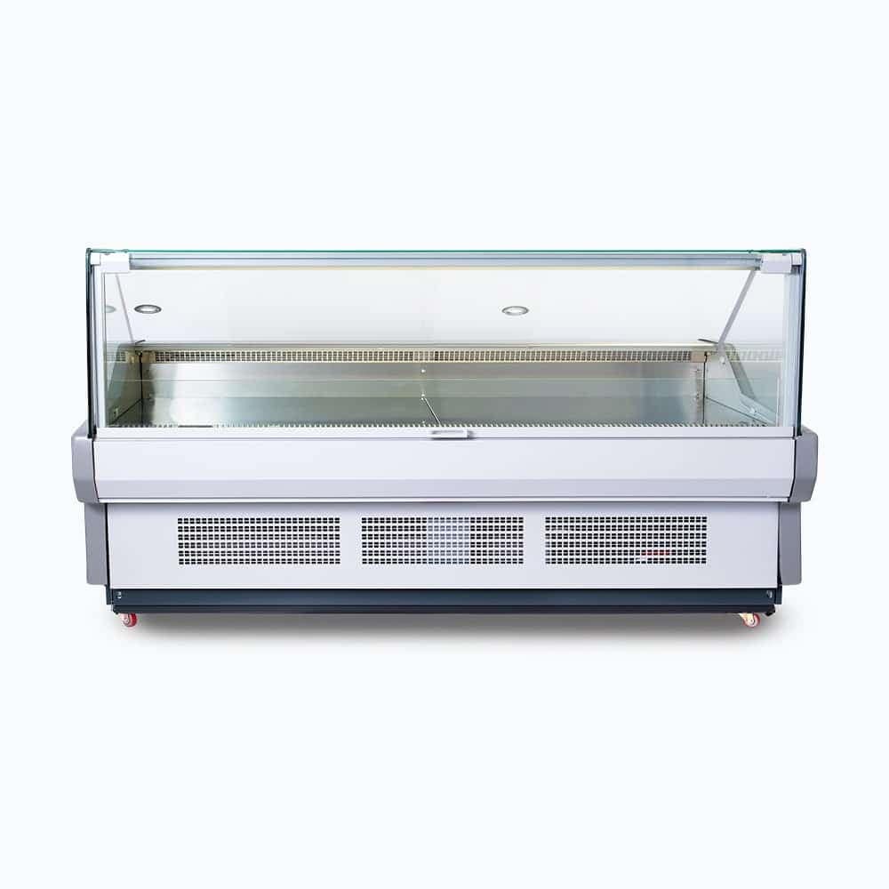 Bromic DD1875SG-NR Square Glass Deli Display with 527L Capacity – Ideal for Supermarkets, Delis & Cafés