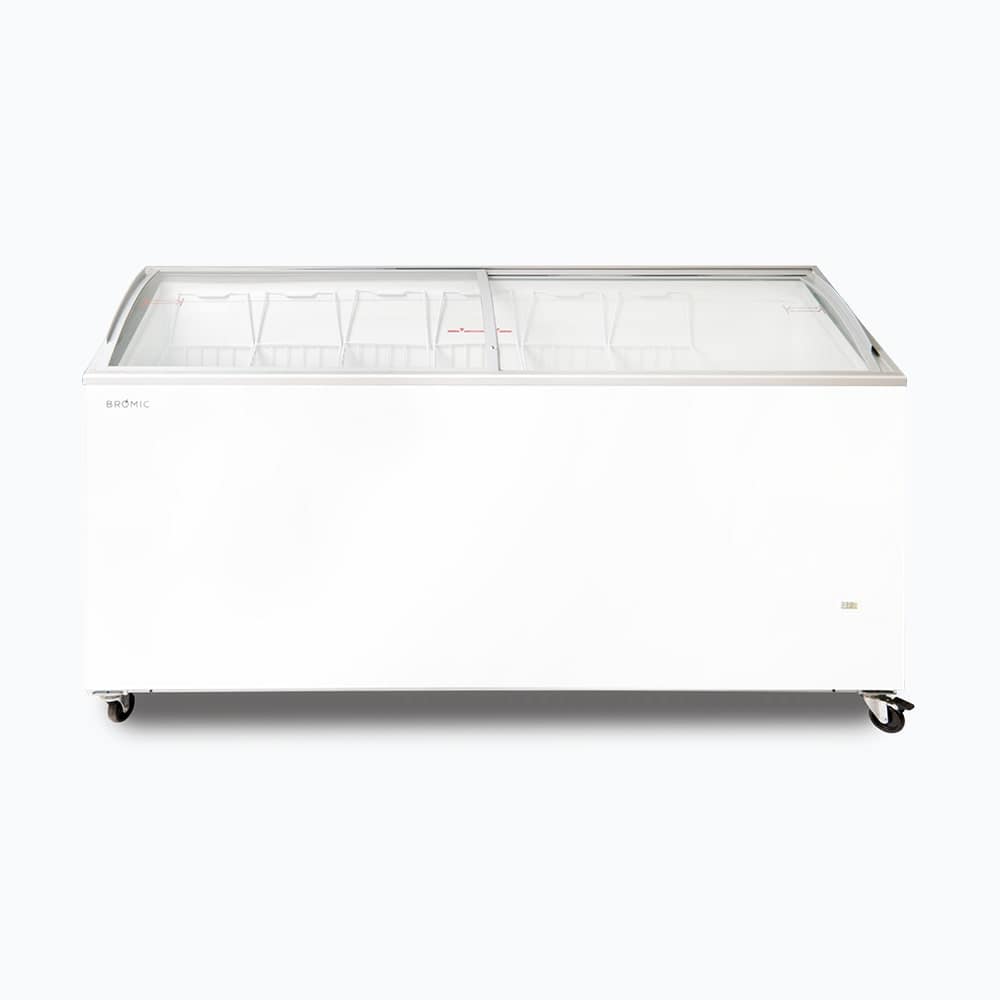 Bromic CF0600ATCG-NR 555L Curved Glass Top Chest Freezer – 6ft Display Model - Image 5