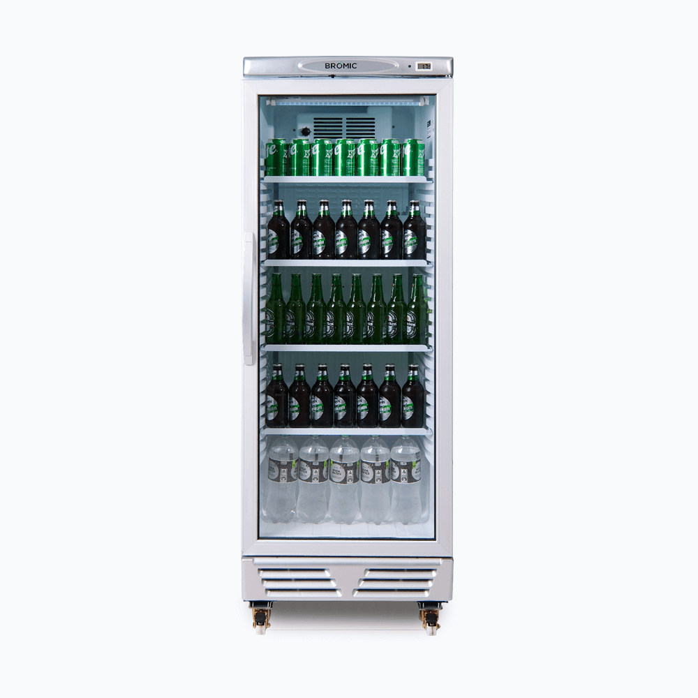 Bromic GM0300-NR Glass Door Display Fridge | 290L, 9-Star GEMS