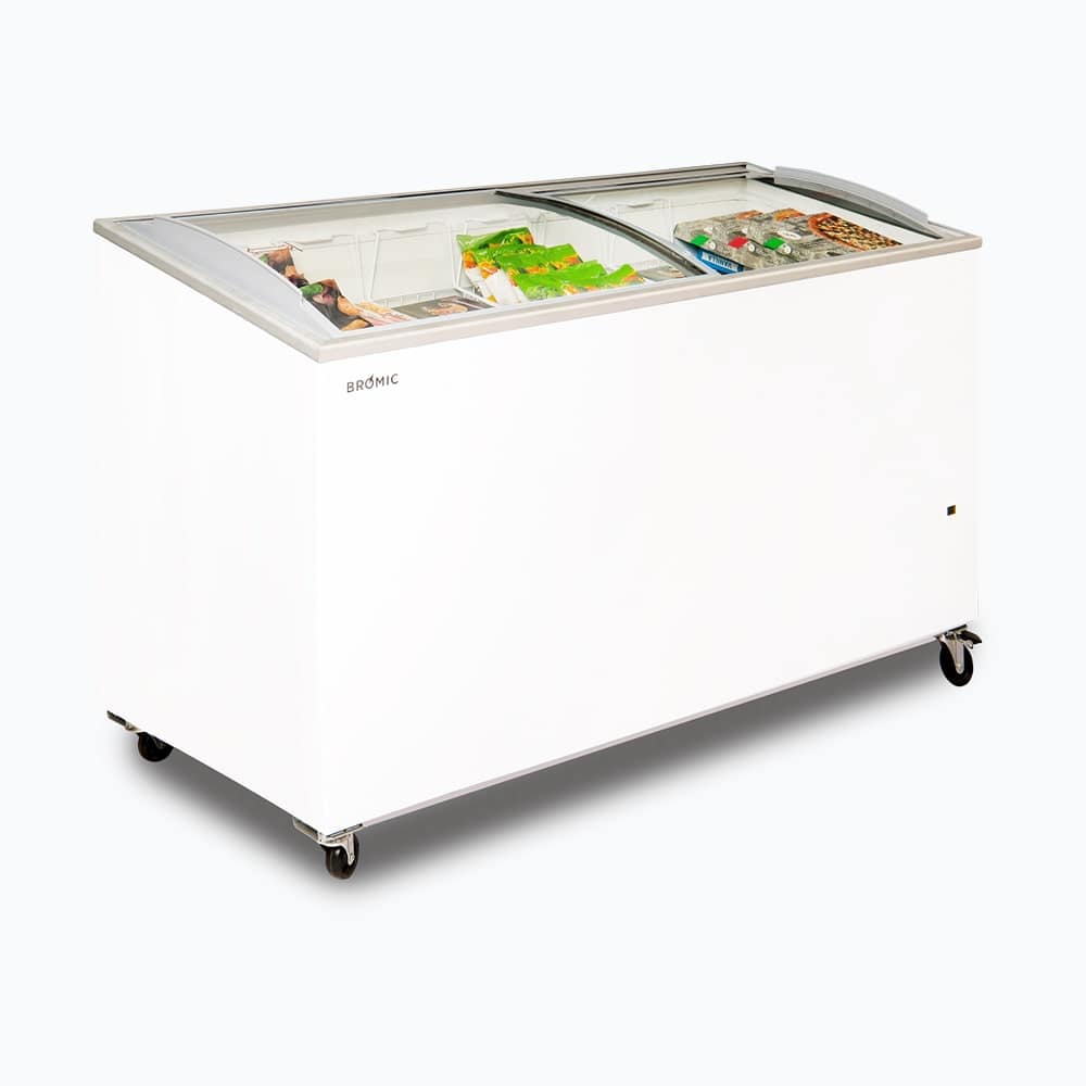 Bromic CF0600ATCG-NR 555L Curved Glass Top Chest Freezer – 6ft Display Model - Image 2