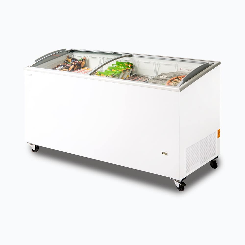 Bromic CF0600ATCG-NR 555L Curved Glass Top Chest Freezer – 6ft Display Model - Image 3