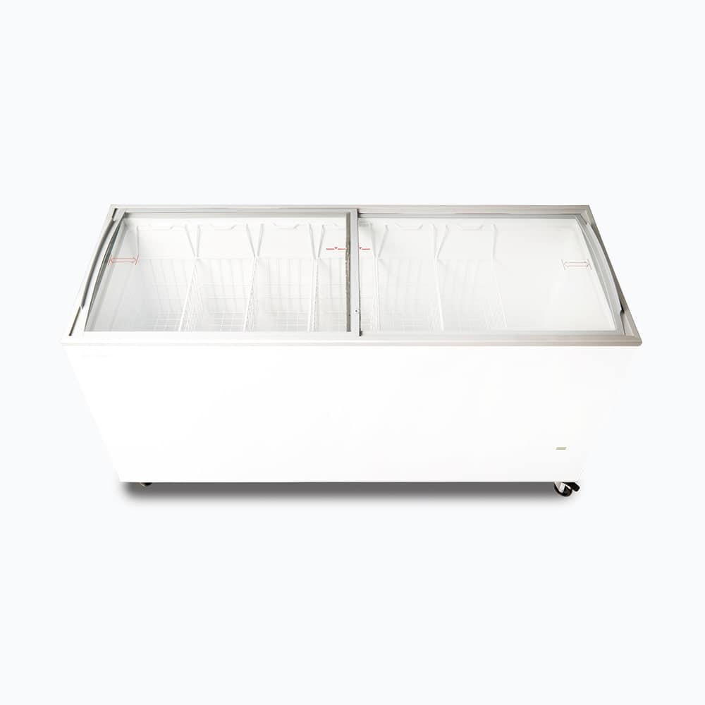 Bromic CF0600ATCG-NR 555L Curved Glass Top Chest Freezer – 6ft Display Model - Image 8