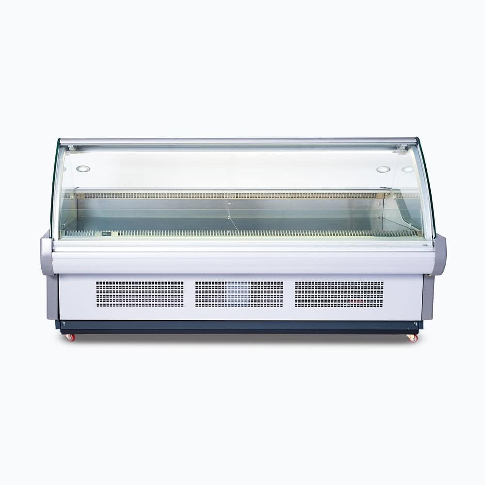 Bromic DD2500CG-NR Deli Display Fridge with Curved Glass & LED Lighting