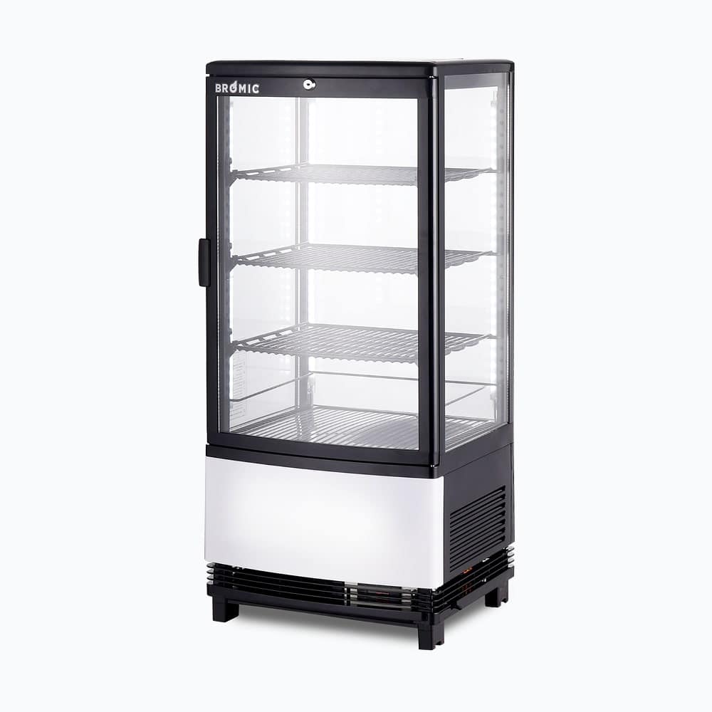 Bromic 80L Countertop Display Fridge - Curved Glass, Black CT0080G4BC-NR - Image 7