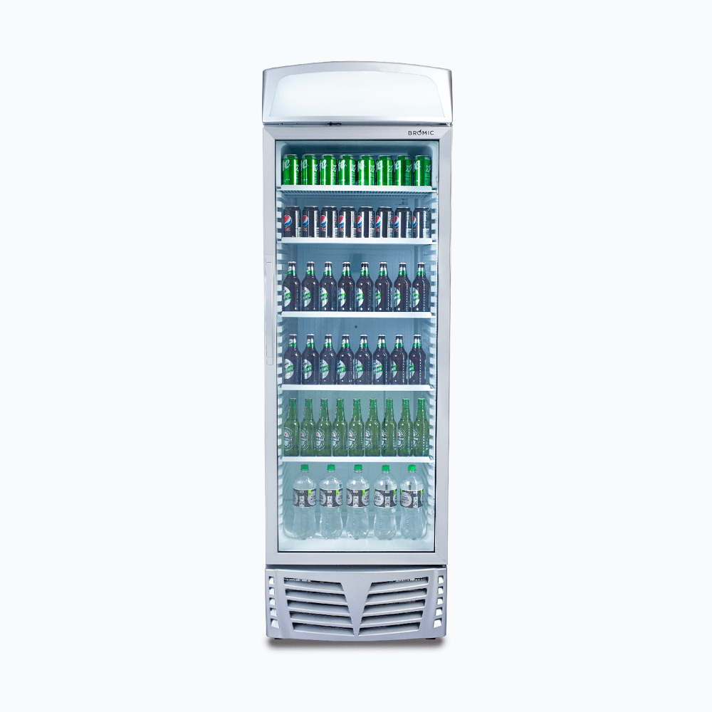 Bromic GM0440L-NR 438L Display Fridge – 1 Glass Door, LED Lighting, Lightbox