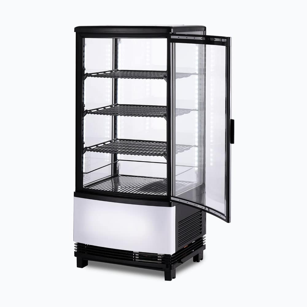 Bromic 80L Countertop Display Fridge - Curved Glass, Black CT0080G4BC-NR - Image 8