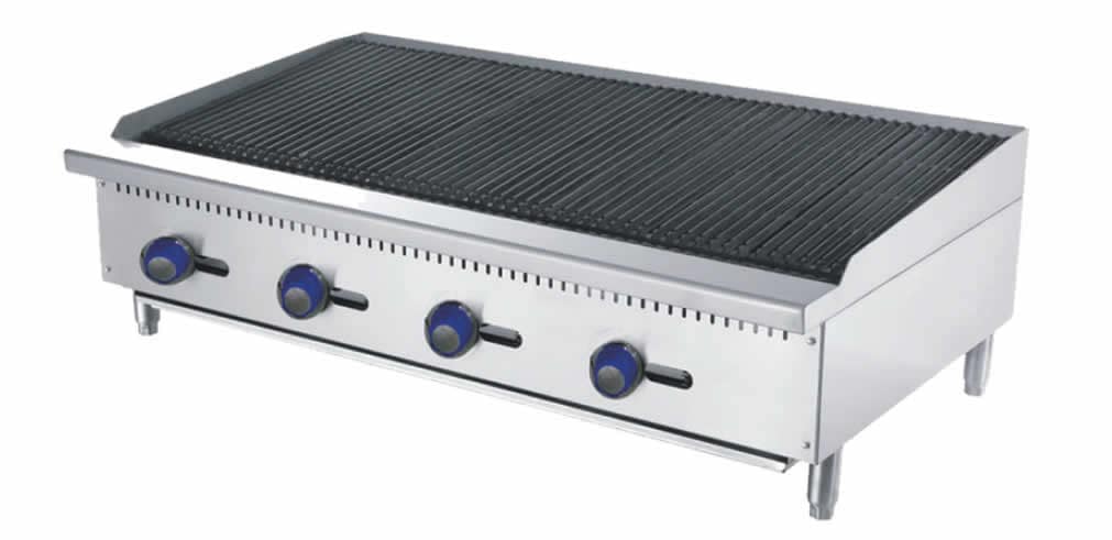 CookRite ATRC-48-NG 1220mm Natural Gas Radiant Broiler – Commercial Stainless Steel Char Grill