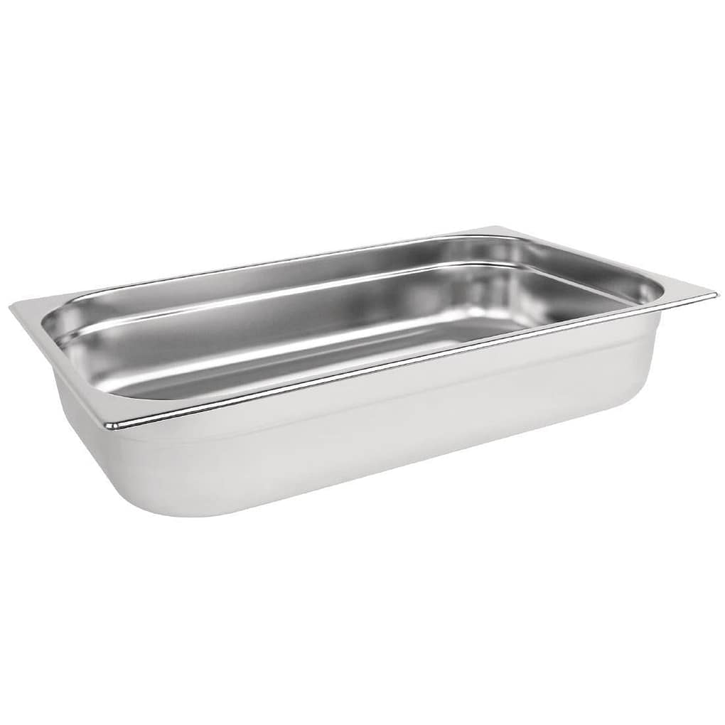 Vogue DN704 Stainless Steel 1/1 Gastronorm Tray - 100mm Deep