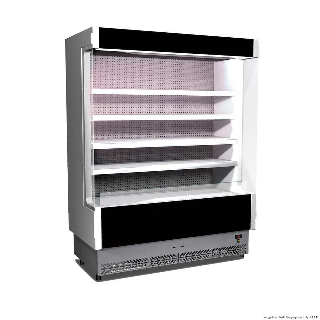 Tecnodom TDVC80-CA-150 Open Display Chiller with 4 Adjustable Shelves