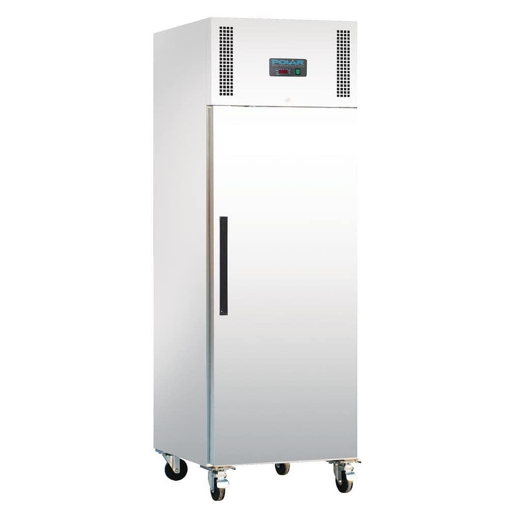 Polar DL899-A G-Series upright fridge, 600L, white exterior, single door, commercial – Australia