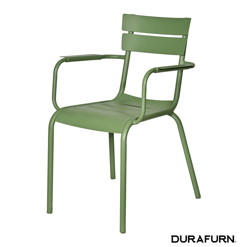 Durafurn® Lisbon Armchair | Olive Green | Lightweight Aluminium