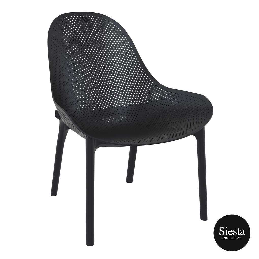 Sky Lounge Chair European-made Furnlink Siesta - Black