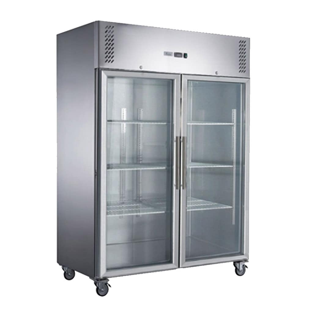 FED-X XURC1410G2V Double Glass Door Upright Fridge – 1410L Australia