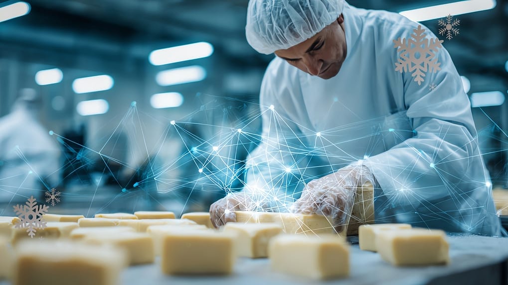 Australian chef verifying food temperature with probe thermometer ±1°C as part of FSANZ 3.2.2A evidence