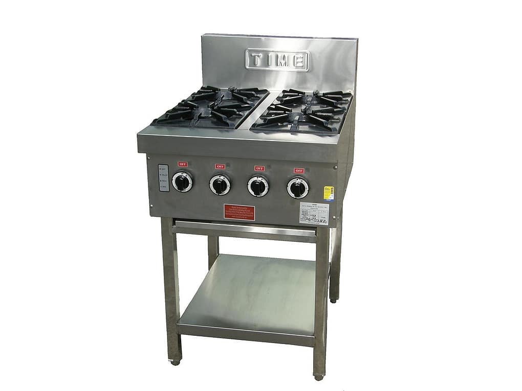 TIME 4 Boiling Tops with Under Shelf - Model BT-4