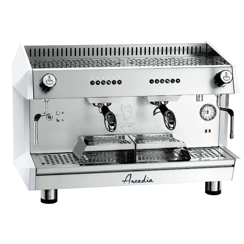 ARCADIA Professional Espresso Coffee Machine - SS Polish White 2 Group ARCADIA-G2 - Image 2