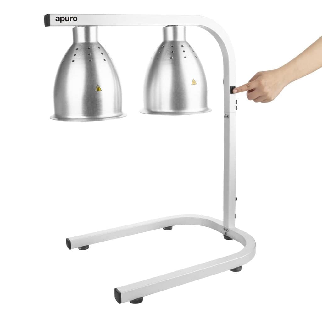 Apuro DF626-A Infrared Food Warmer – Double Lamp, 500W - Image 2