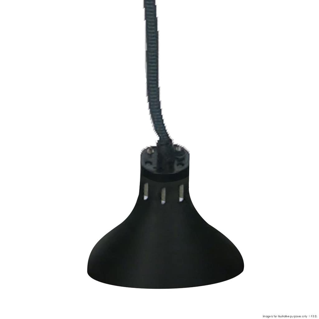 Benchstar HYWCL14 Pull Down Heat Lamp Black 290mm Round - Image 2