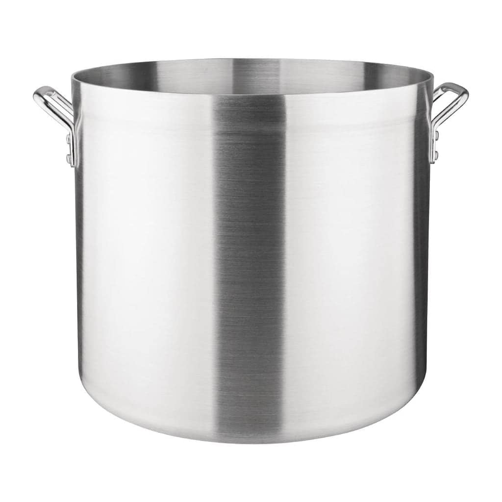 Vogue S355 aluminium stock pot, 56.7L, 440mm diameter with twin handles – Australia