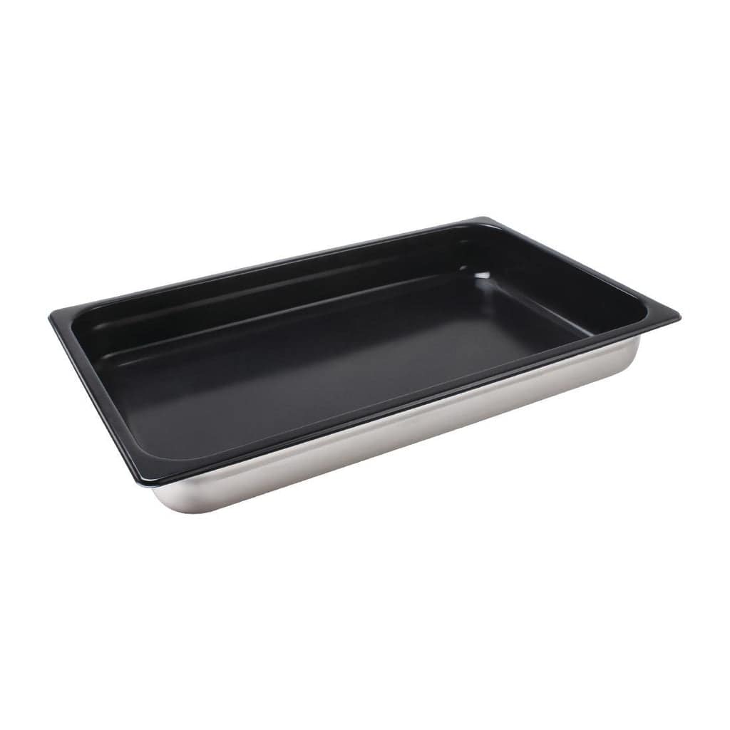 Vogue Stainless Steel Heavy Duty Non-Stick 1/1 Gastronorm Tray 40mm - Commercial Use