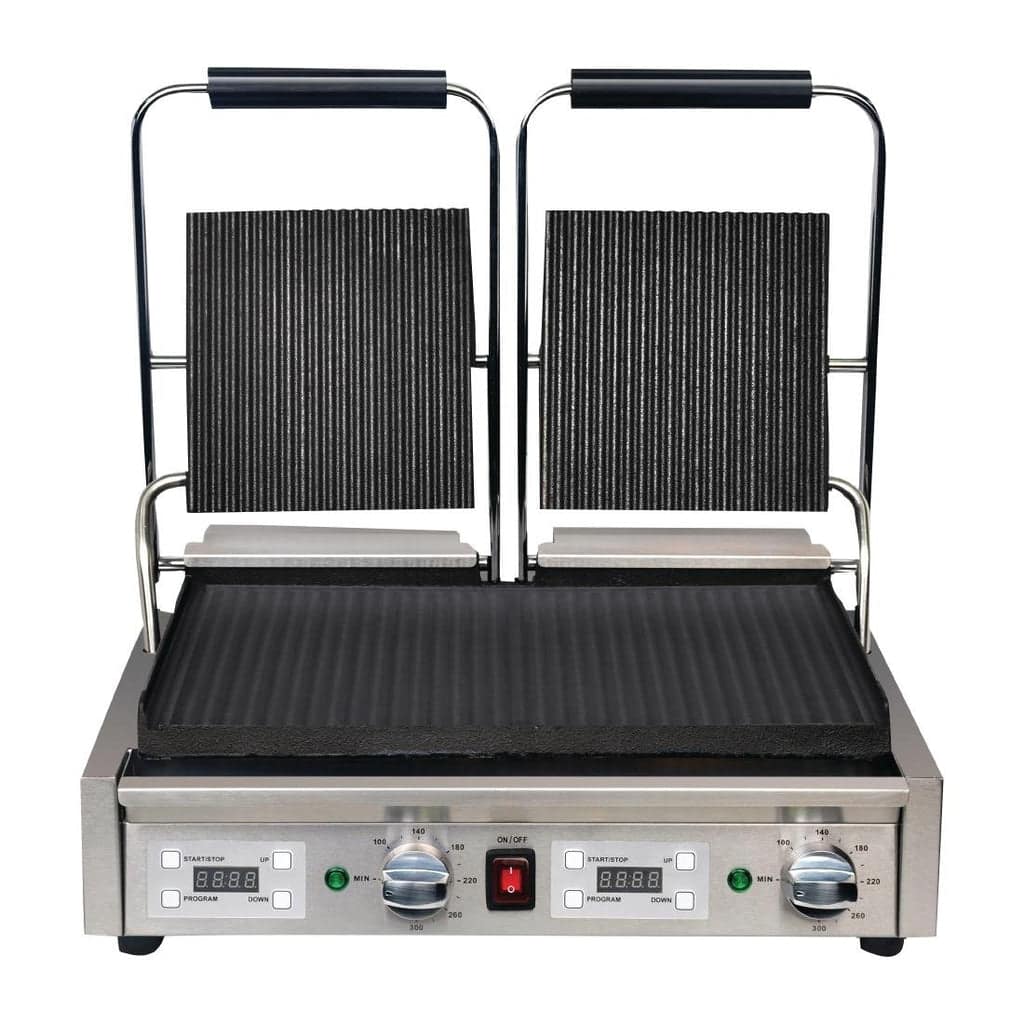 Apuro Contact Grill Double Ribbed/Flat - Image 2