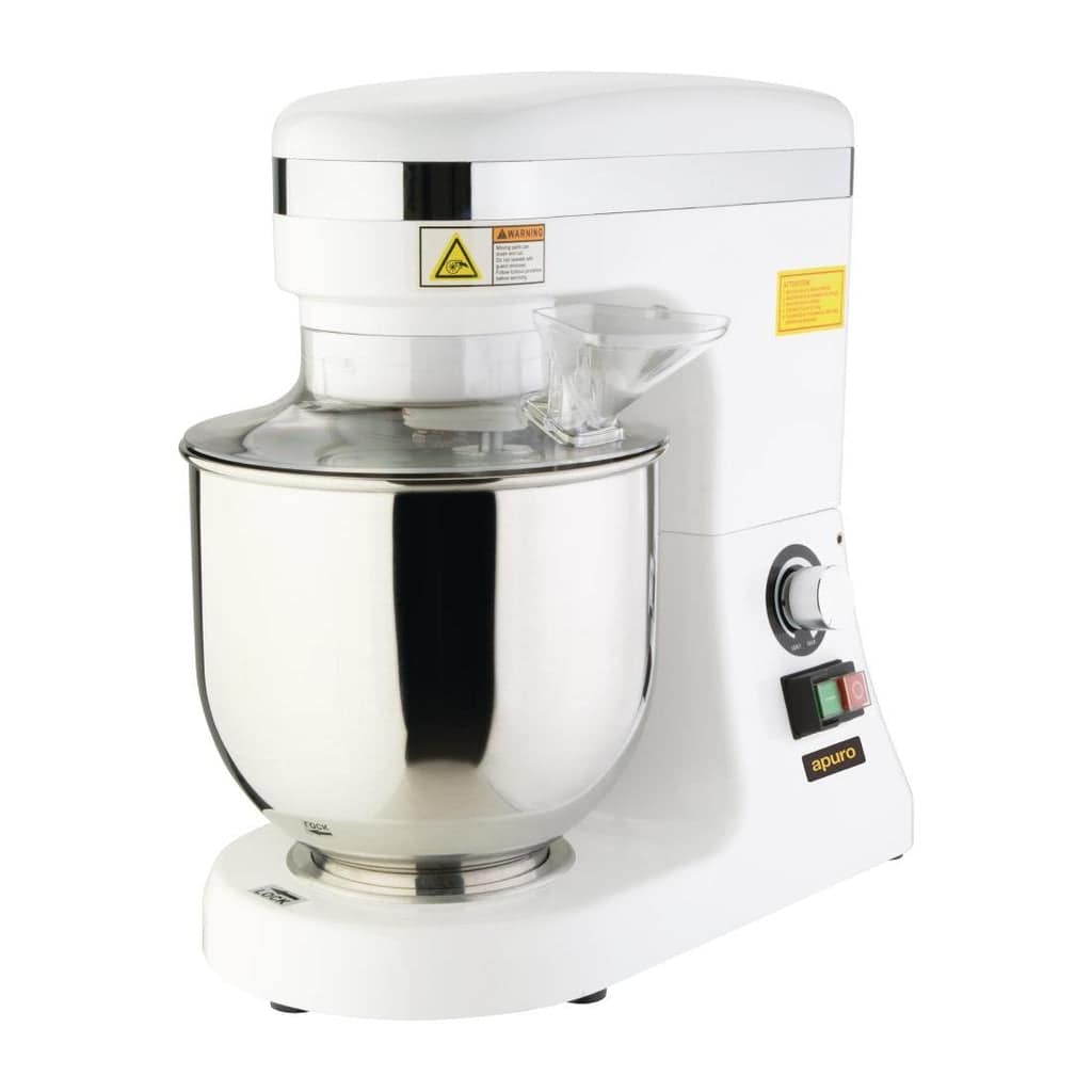 Apuro DB266-A Planetary Mixer – 7L, White Benchtop | KW Commercial Kitchen - Image 4