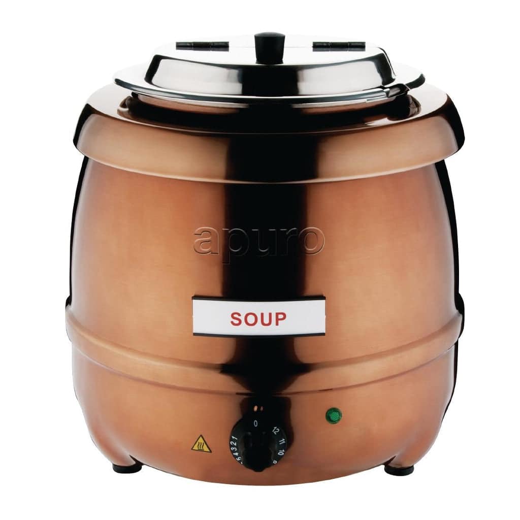 Apuro Copper Finish Soup Kettle - 10Ltr - Image 3