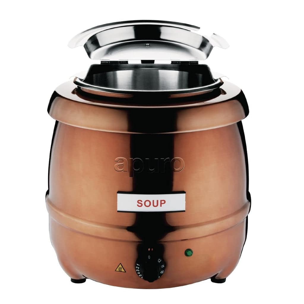 Apuro Copper Finish Soup Kettle - 10Ltr - Image 2