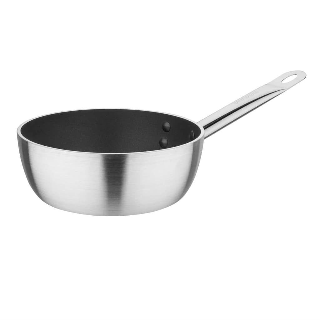 Vogue Non-Stick Induction Saute Pan Teflon Platinum Plus - 200mm - Image 3