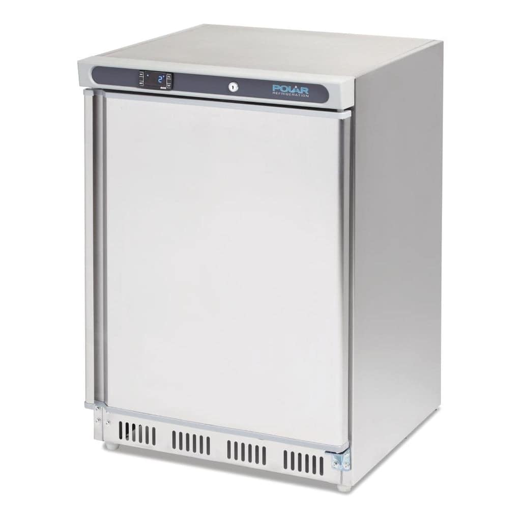 Polar C-Series Stainless Steel Under Counter Fridge - 150Ltr