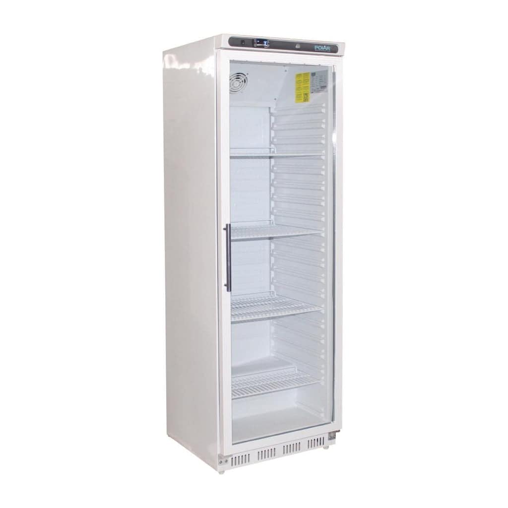 Polar CD087-A C-Series Upright Display Fridge – 400L White Australia