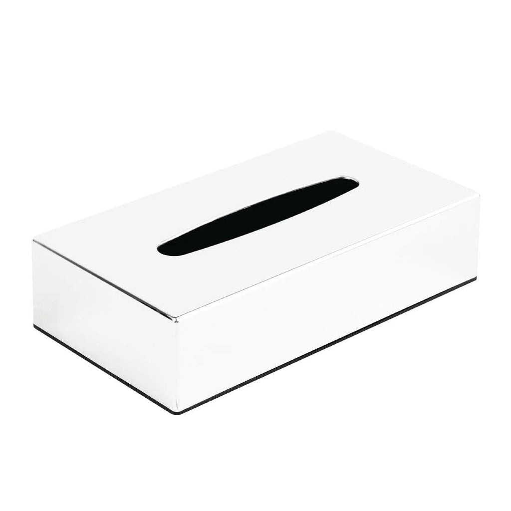Bolero Chrome Rectangular Tissue Holder - Image 3