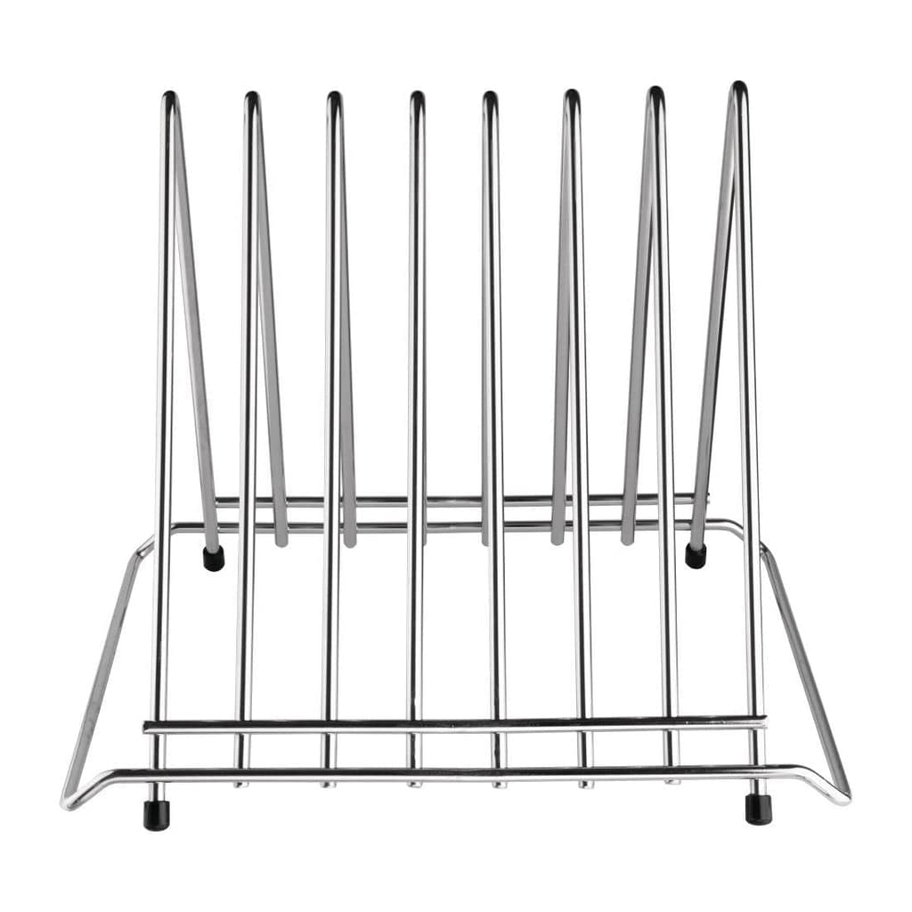 Hygiplas Stainless Steel Heavy Duty Chopping Board Rack - 7 Slots - Image 2