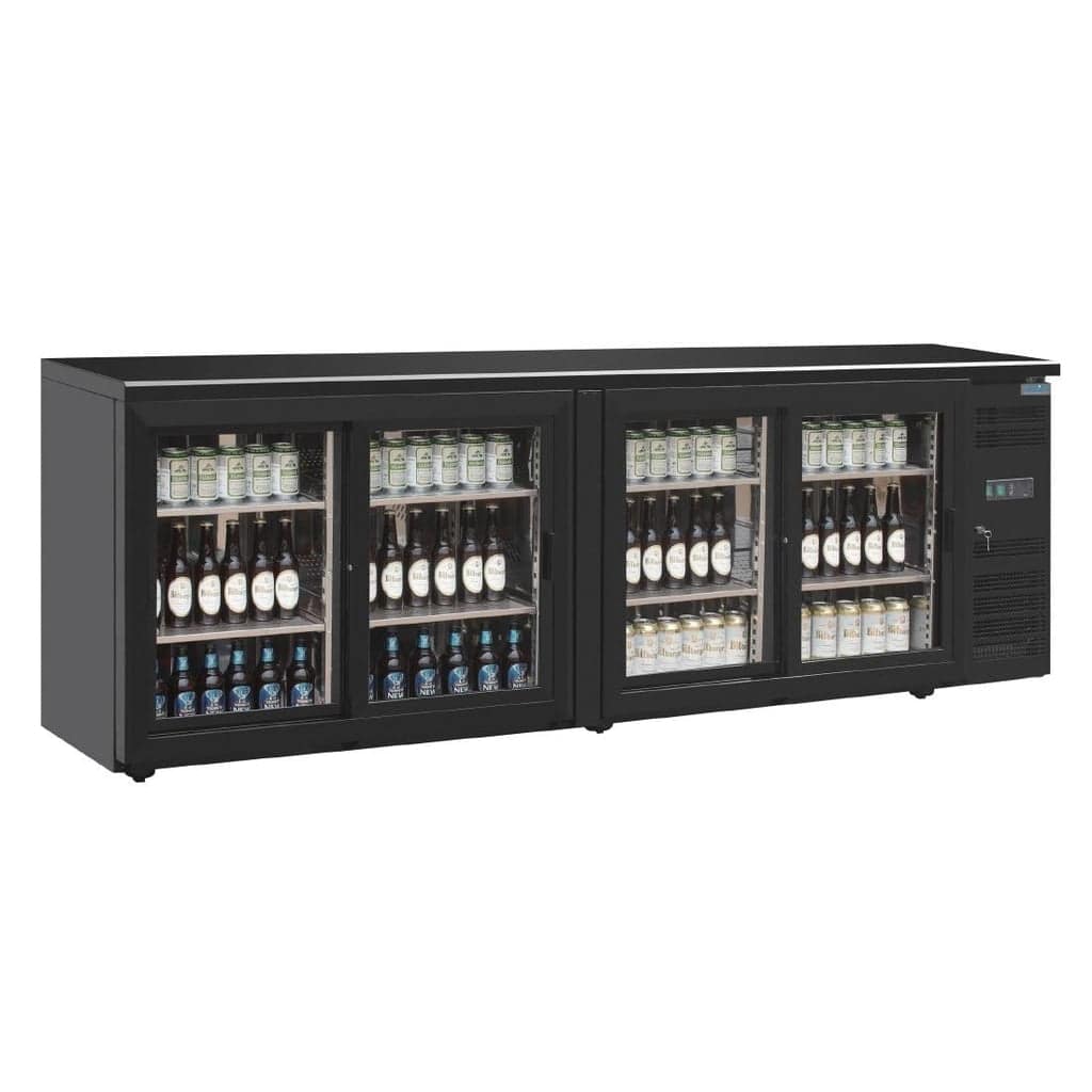 Polar CS103-A U-Series Back Bar Counter Fridge – 4 Sliding Doors, 698L - Image 4