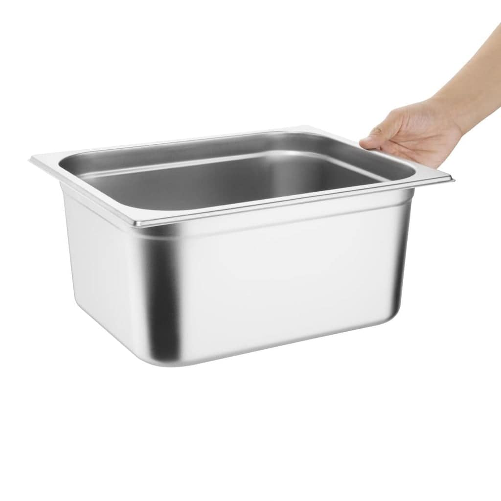 Vogue CU512 GN Pan 1/2 – 150mm Deep Heavy-Duty Stainless Steel | Commercial - Image 2