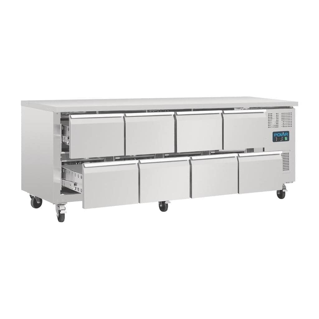 Polar U-Series Eight Drawer Gastronorm Counter Fridge - Image 2