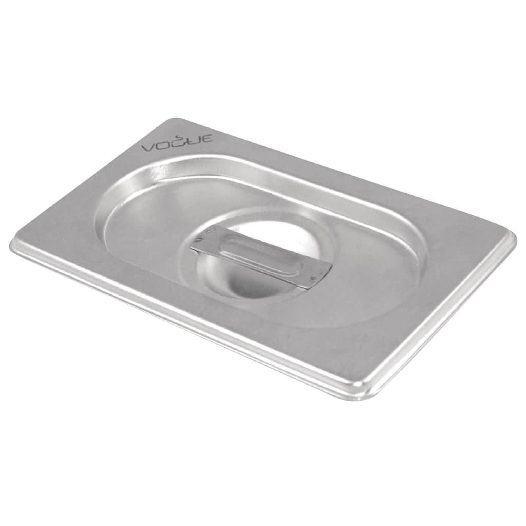 Vogue DN741 stainless steel gastronorm pan lid 2/3 GN with centre handle – Australia